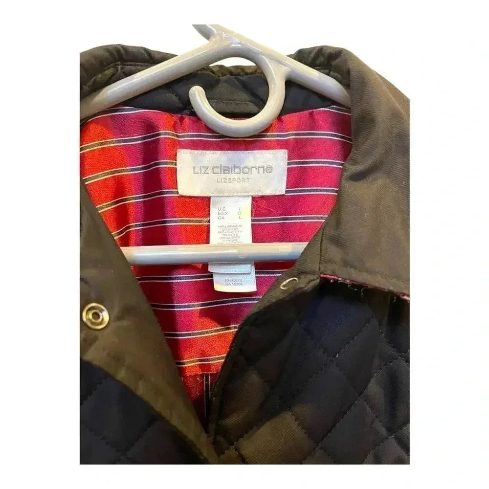 Liz Claiborne Outerwear Woman’s‎ Large Quilted Winter Coat - Picture 3 of 4